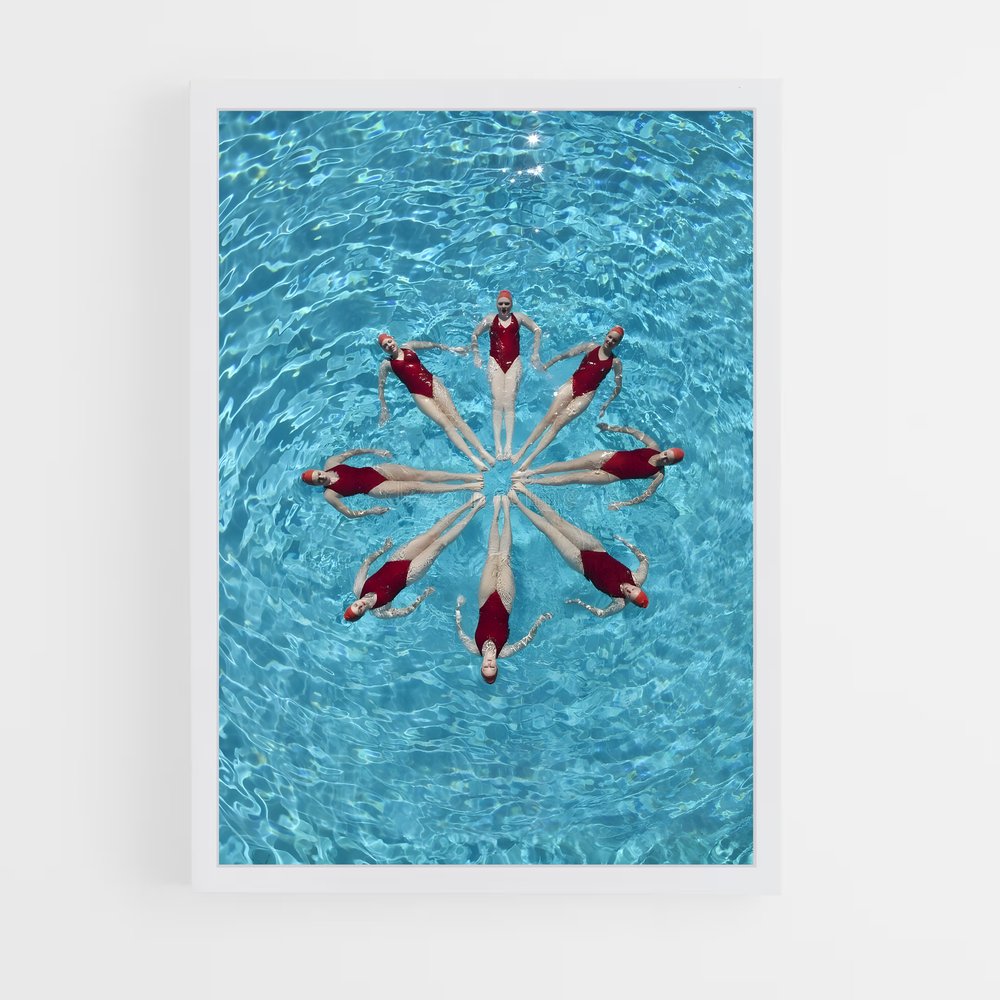 Poster Synchronized swimming – affiche Natation synchronisée (vue 3)